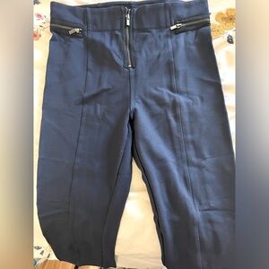 LAST CALL!! Abercrombie & Fitch Navy Blue Zipper Leggings
